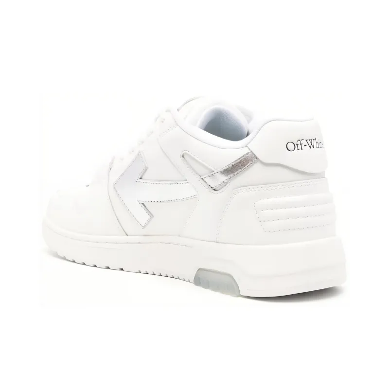 OFF WHITE Out Of Office Ooo Low Tops White Silver-4