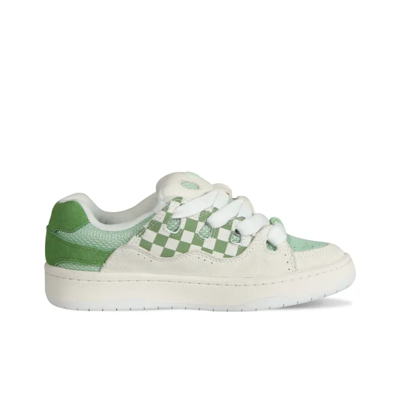Ollieskate Wear resistant And Lightweight Low Top Casual Shoes Unisex White Green-1