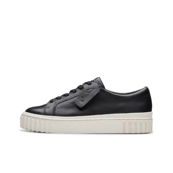 Clarks Low Top Skateboard Shoes Women's Black