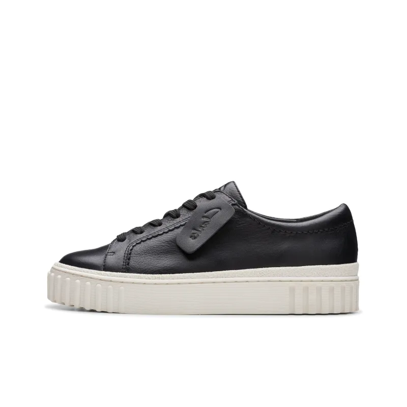 Clarks Low Top Skateboard Shoes Women's Black-0