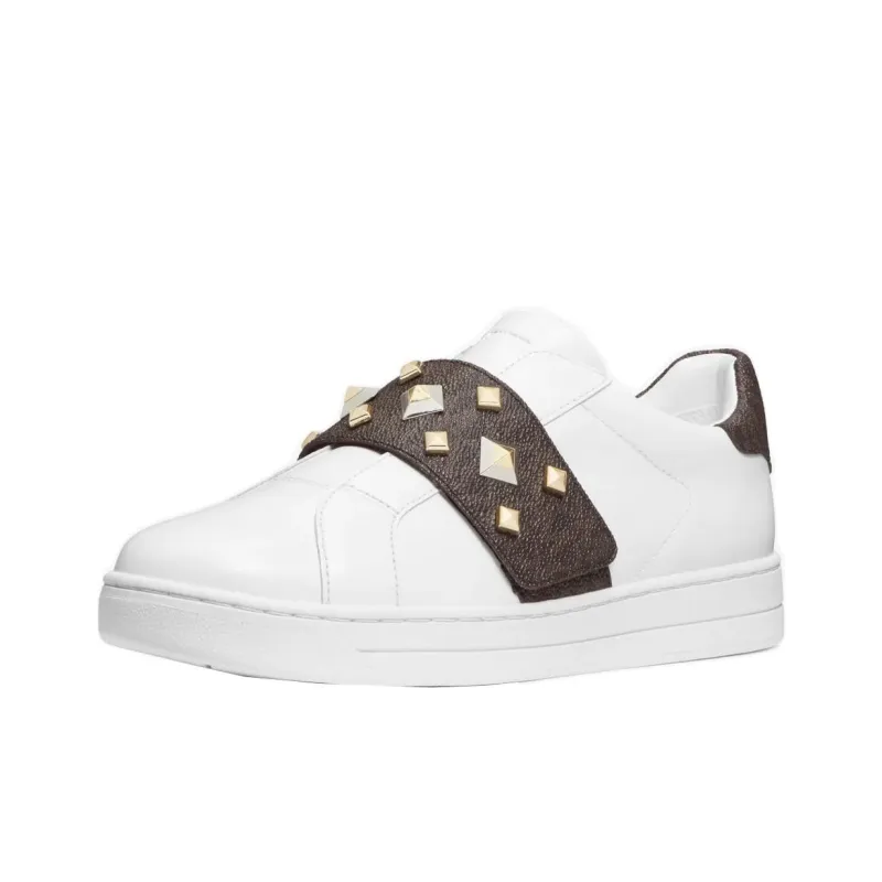 MICHAEL KORS Kenna Stylish Skateboarding Shoes Women's White-1