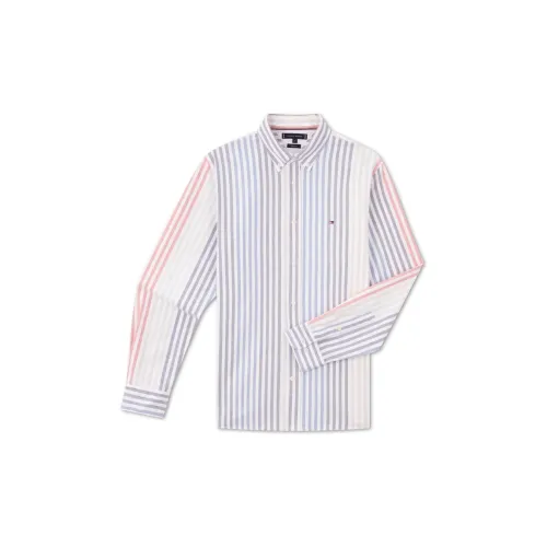 Tommy Hilfiger Shirts Men Red Blue/White Stripes 0A4