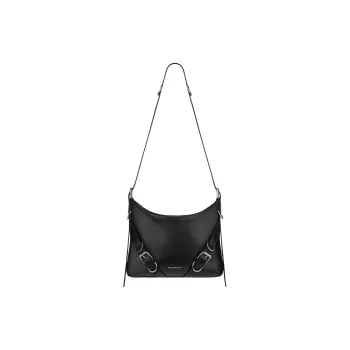 GIVENCHY Grained Cow Leather Shoulder Bag Crossbody Bag Men's Black