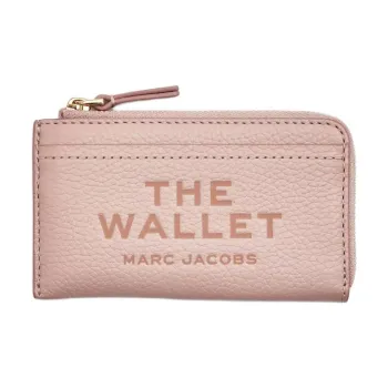 MARC JACOBS Leather Wallet Unisex Rose Pink