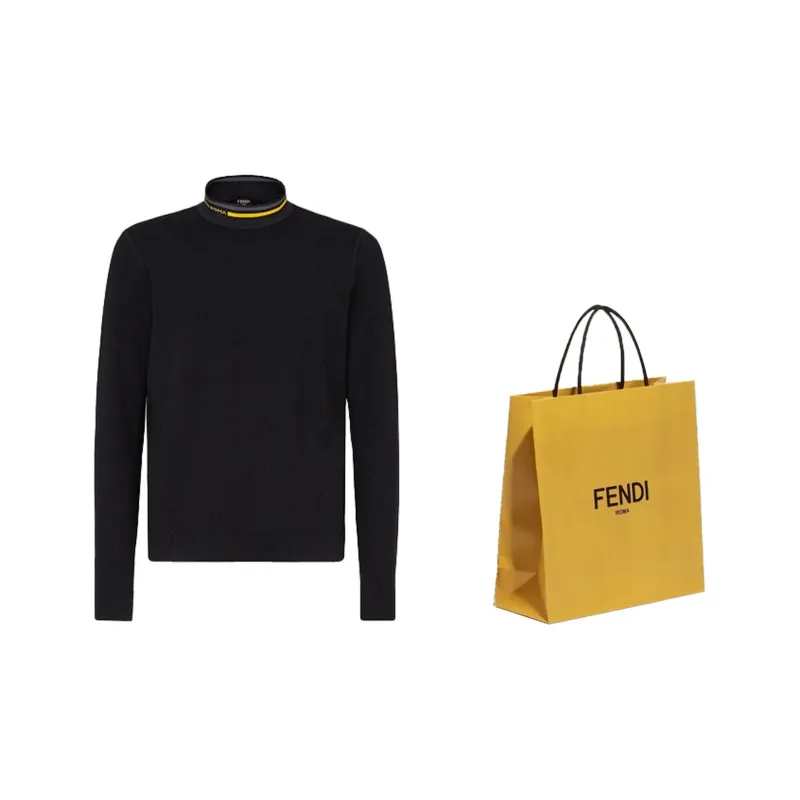 FENDI Sweaters Men Black-2