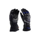 Long Blue-Carbon Fiber Protective Shell-Winter Fleece-Lined