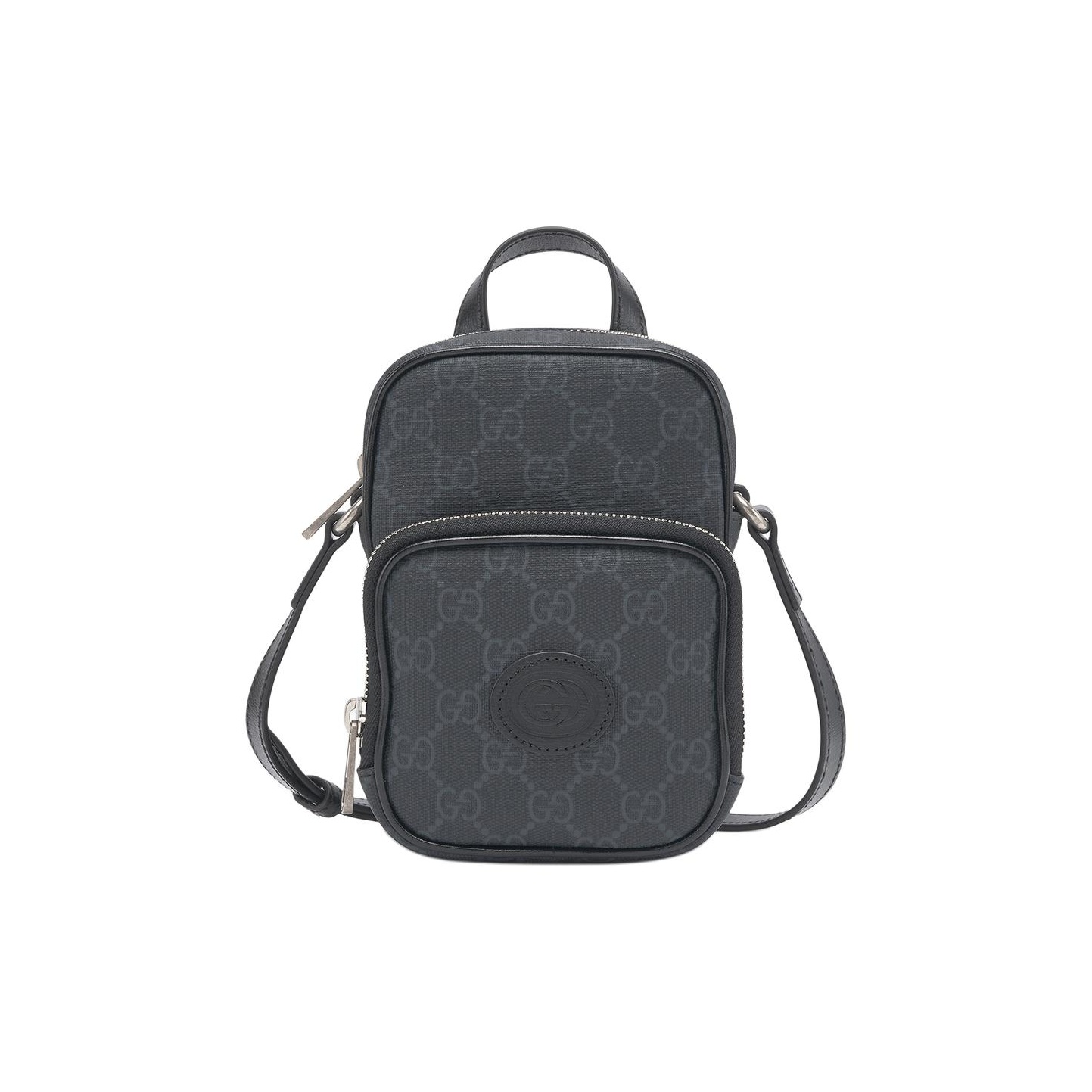 【関税&送料込】Gucci Gonna GUCCI GG Retro Series Crossbody Bag Men Black - POIZON
