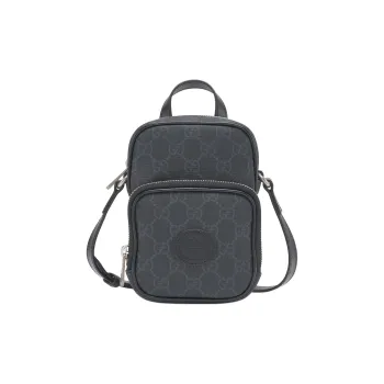 GUCCI GG Retro Series Crossbody Bag Men Black
