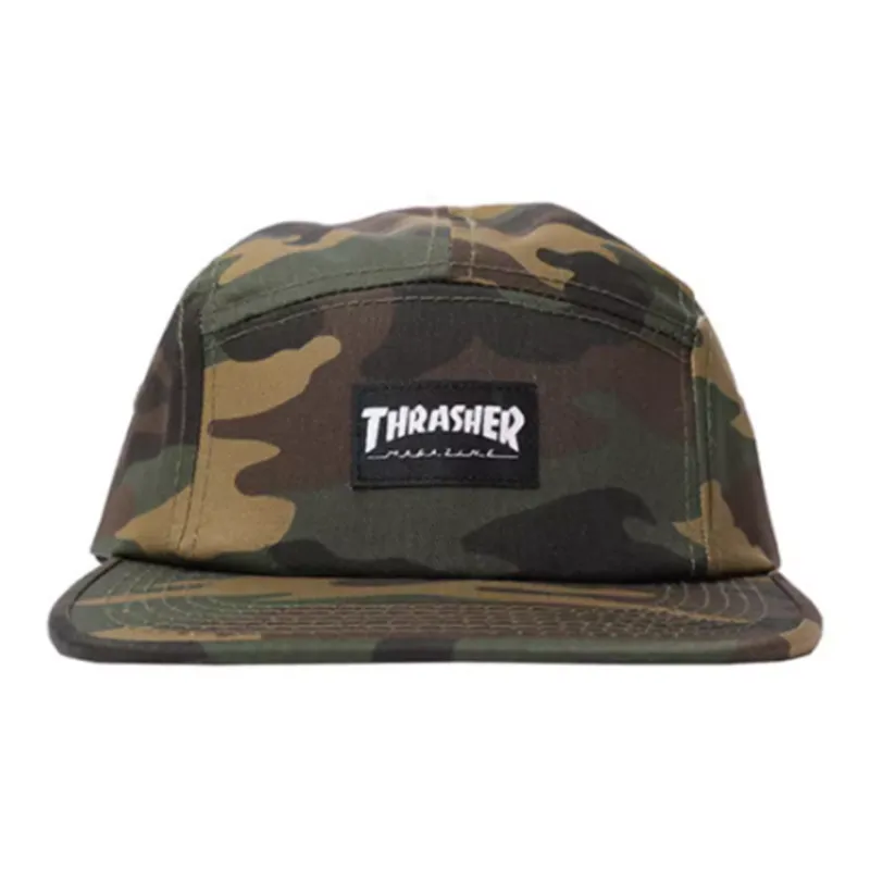 Thrasher Cotton Baseball Caps Unisex Black-6