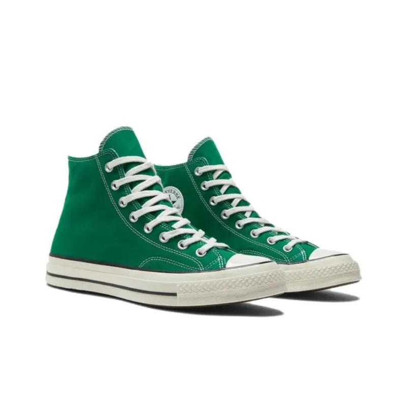 Converse 1970s Slip Resistant Abrasion Resistant Shock Absorbers High Top Canvas Shoes Unisex Green-2