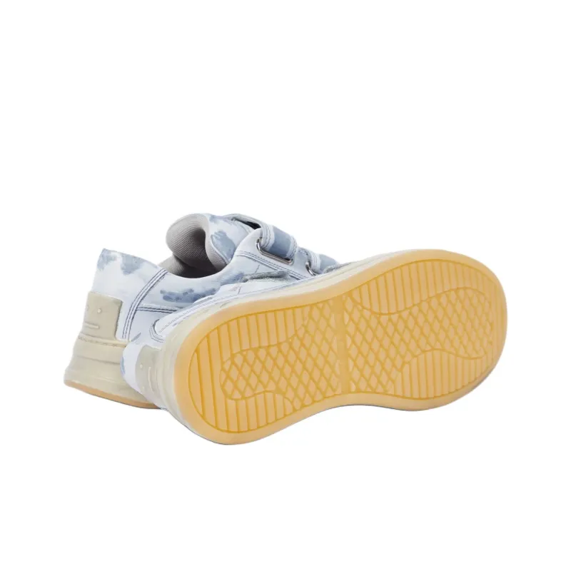 Acne Studios Low Top Skateboard Shoes Men's Blue White-4