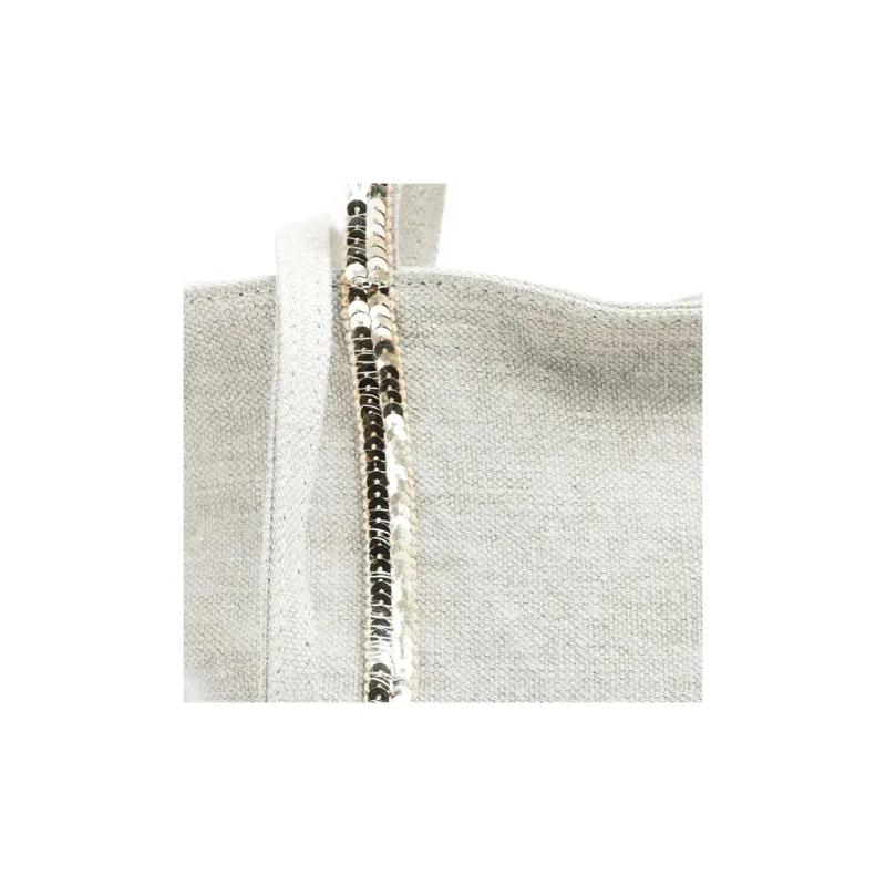 Vanessa Bruno Linen Tote Bag, Shopping Bag, Shoulder Bag, Crossbody Bag, Handbag Trumpets Women's Linen Sand-4
