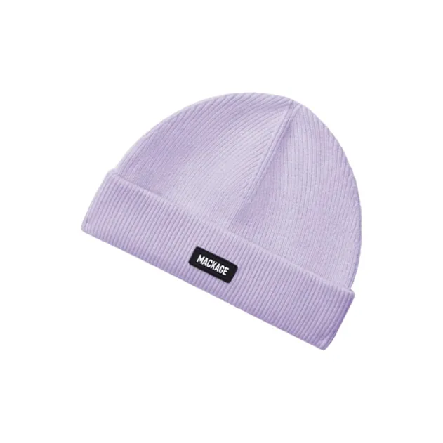MACKAGE Sheep Wool Polyamide Acrylic Merino Wool Beanies Unisex Purple-2