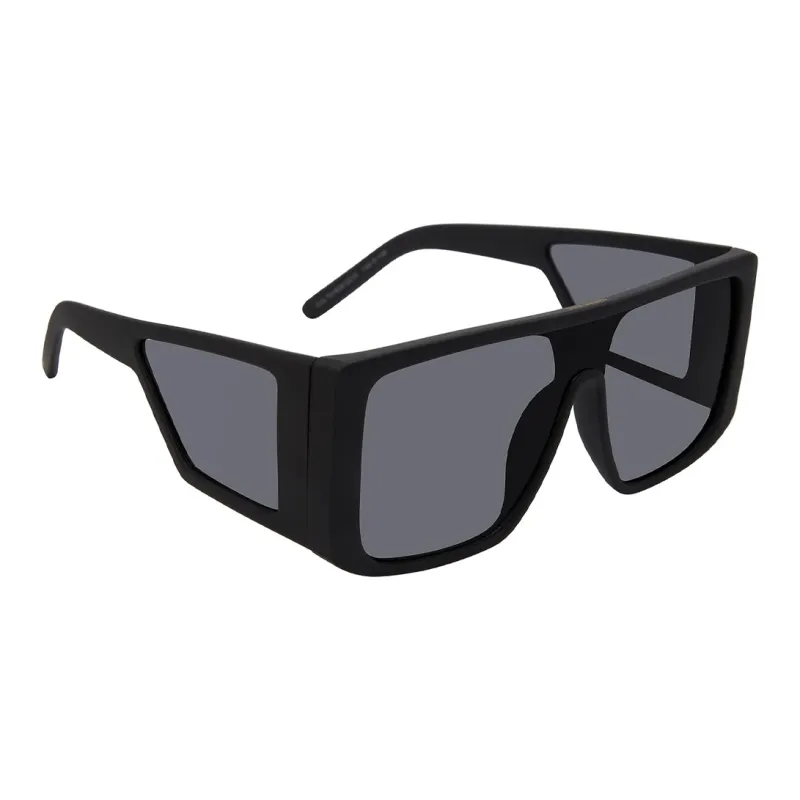 STEVE MADDEN Irregular Shape Sunglasses Unisex Black-2