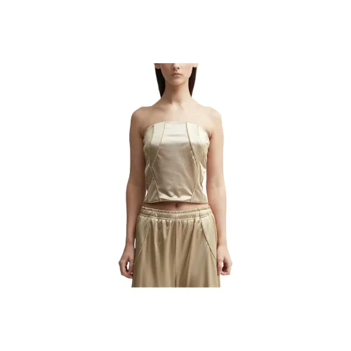 MM6 Maison Margiela Strapless Top Women's Gold