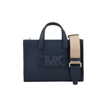 MICHAEL KORS Gigi Cow Leather Messenger Bag Handbag Shoulder Bag Crossbody Bag Medium Size Women's Marine Blue
