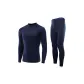 [100% cotton]Navy Blue Mock Neck