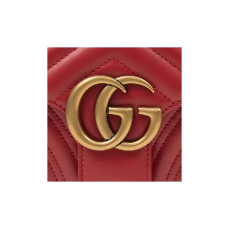 GUCCI GG Marmont Leather Crossbody Bag, Shoulder Bag Women's-4