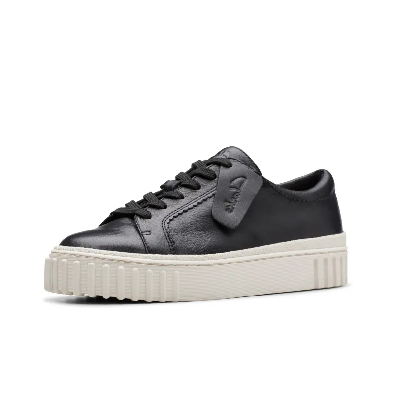 Clarks Low Top Skateboard Shoes Women's Black-1