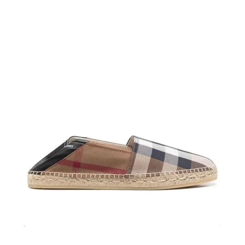 Burberry Check Espadrilles Birch Brown-1