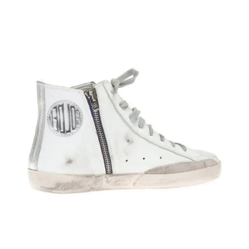 Golden Goose Francy Stylish Skateboarding Shoes Men's White-1