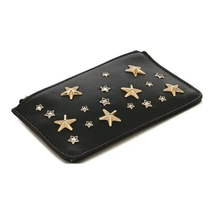 Jimmy Choo Leather Wallet Unisex Black-4