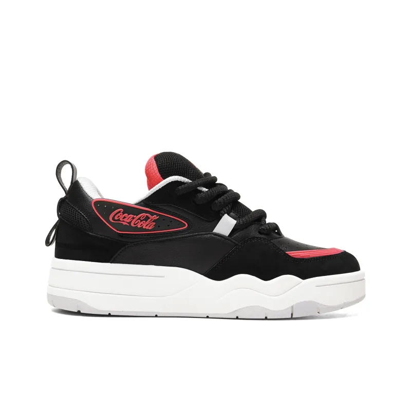 Coca Cola Anti Slip And Wear Resistant Height Increasing Low Top Skateboard Shoes Unisex-13