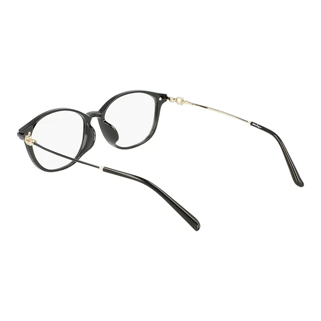 FERRAGAMO Injection Molded Oval Eyeglass Frames Unisex Black-3