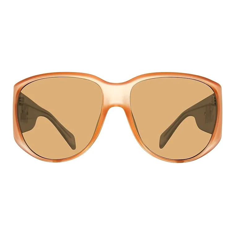 STEVE MADDEN Metal Irregular Shape Sunglasses Unisex Orange-1