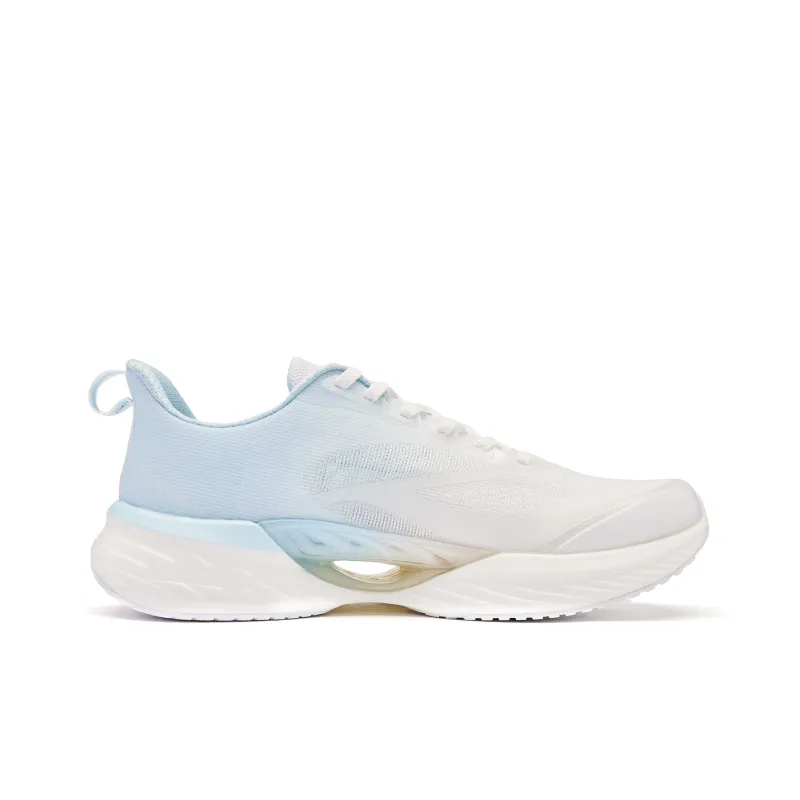 QIAODAN Flying Shadow Team2.0 Cushioning Wear Resistant Low Top Q KUNGFU Pro Sprint Running Shoes Men's White Blue-1