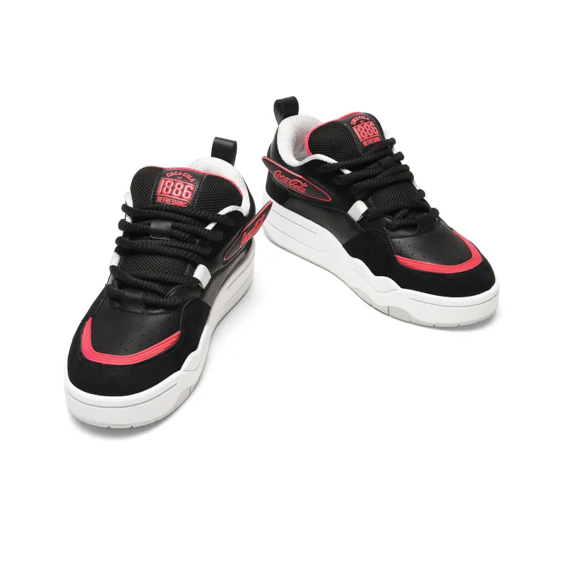 Coca Cola Anti Slip And Wear Resistant Height Increasing Low Top Skateboard Shoes Unisex-15