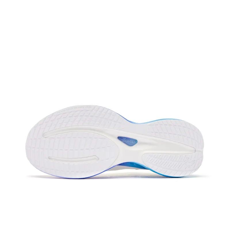 QIAODAN Flying Shadow Team2.0 Wear Resistant Slip Resistant Low Top Q KUNGFU PRO Running Shoes Men's White Blue-5
