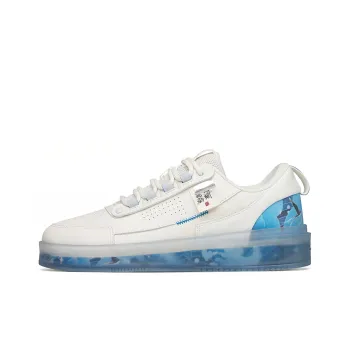 Anta Anti Slip And Wear Resistant Lightweight Low Top Skateboard Shoes Men's White Blue