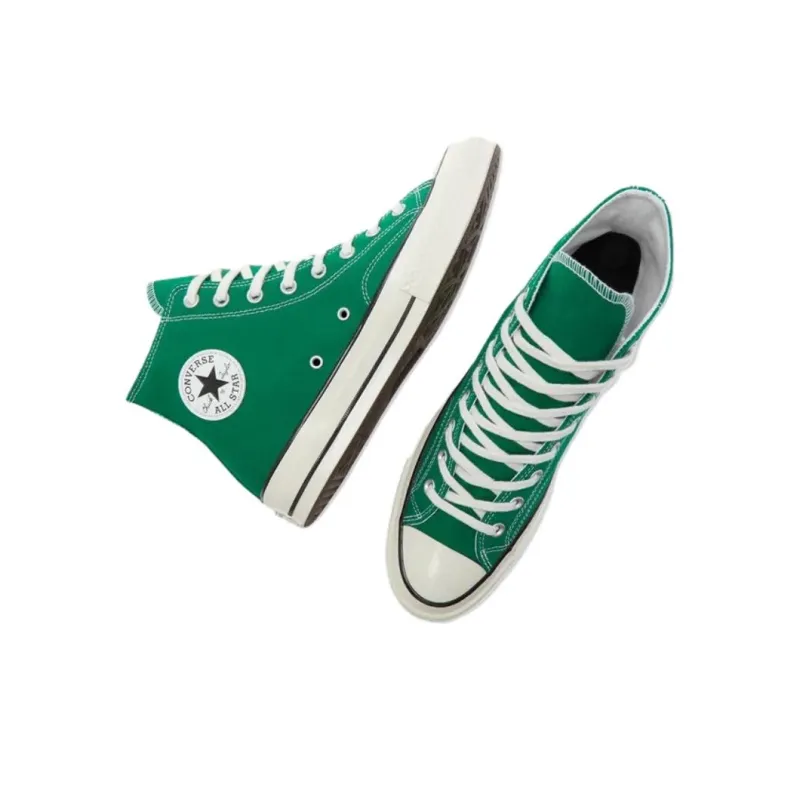 Converse 1970s Slip Resistant Abrasion Resistant Shock Absorbers High Top Canvas Shoes Unisex Green-3