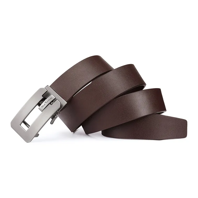 FAIRWHALE Cow Leather Belt Men's Width 3.5CM-1
