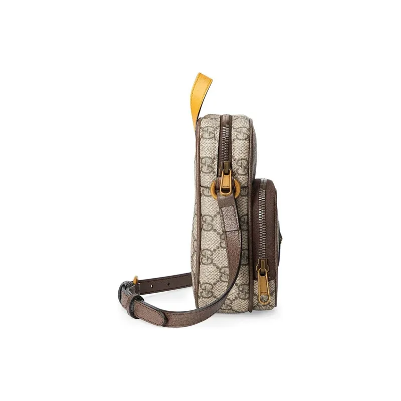 GUCCI Unisex Neo Vintage Monogram Mini Cowhide Single-Shoulder Bag-2