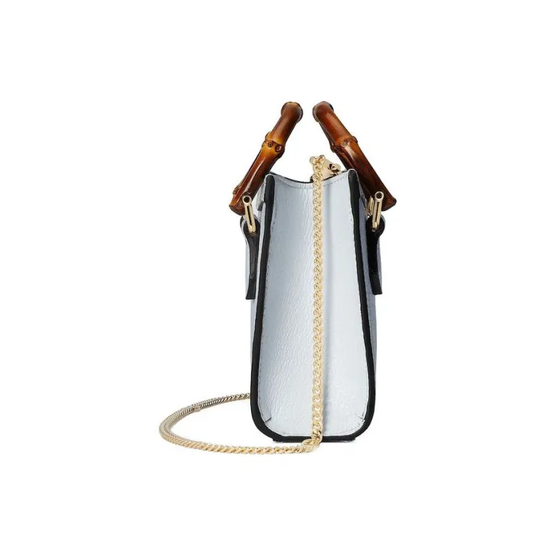 GUCCI Diana Leather Shoulder Bag Crossbody Bag Handbag Extra Mini Women's Light Blue-2