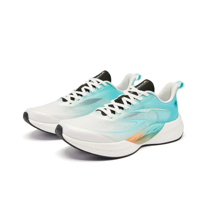 QIAODAN Flying Shadow Team2.0 Wear-Resistant Slip-Resistant Low-Top Q-KUNGFU PRO Running Shoes Men's White Blue-2