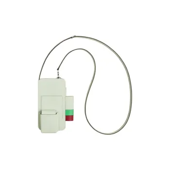 HERMES Hermèsway Epsom Leather Cell Phone Pouch Women's Light Green & Comic Green & Burgundy