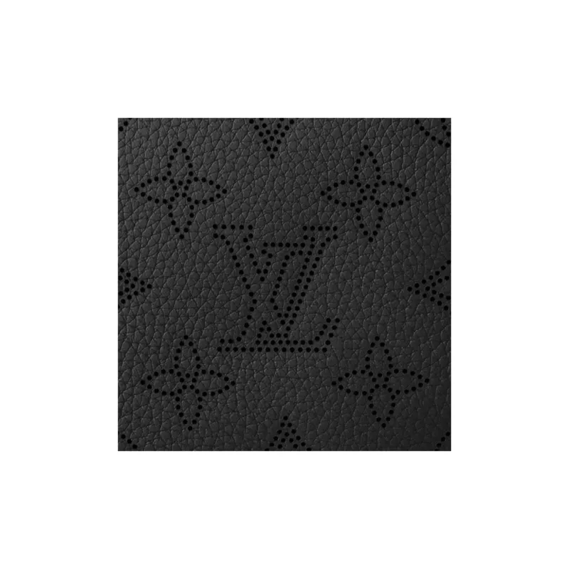 LOUIS VUITTON Engraved Cow Leather Handbag, Shoulder Bag, Crossbody Bag Medium Size Women's Black-4