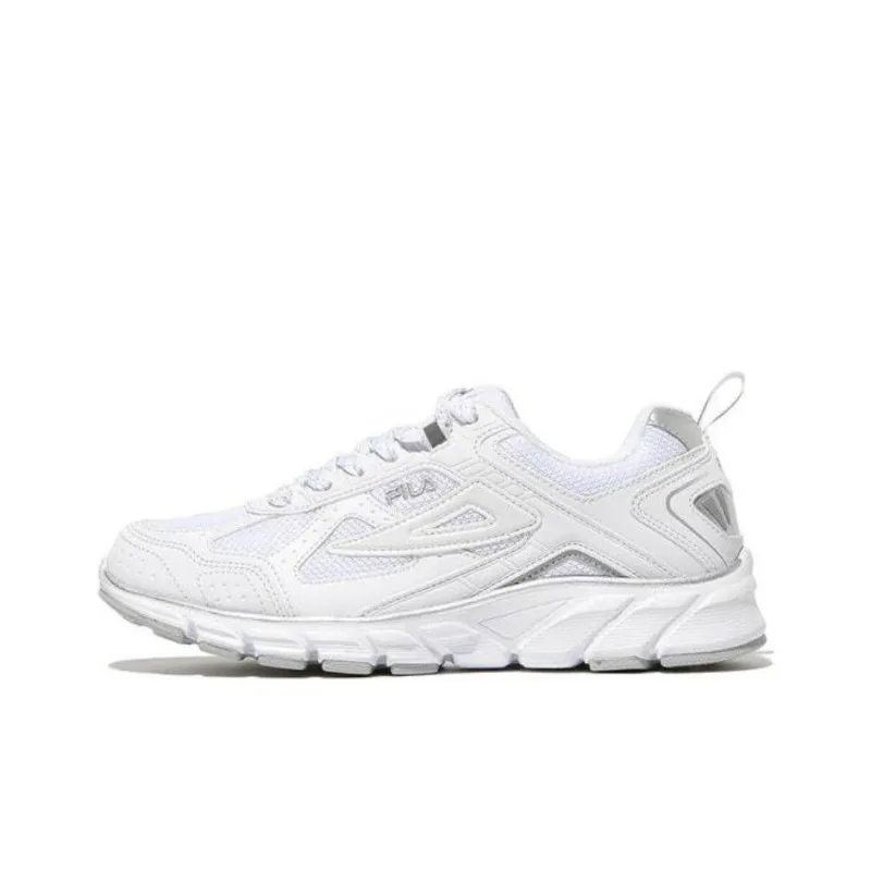 FILA Anti Slip Wear Resistant Low Top Running Shoes Unisex Ecru Korean Style-0