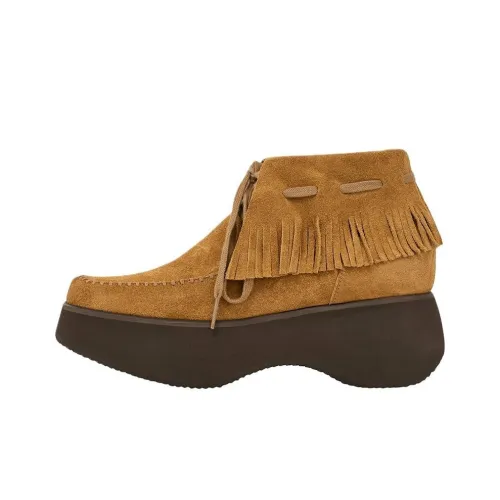 OPENyy Ankle Boots Women's Camel