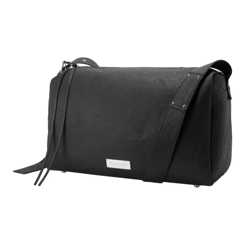 Slazenger PU Shoulder Bag, Crossbody Bag Regular Unisex Black