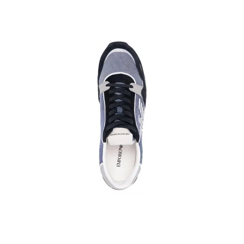 EMPORIO ARMANI Low Top Casual Shoes Men's Light Blue-3