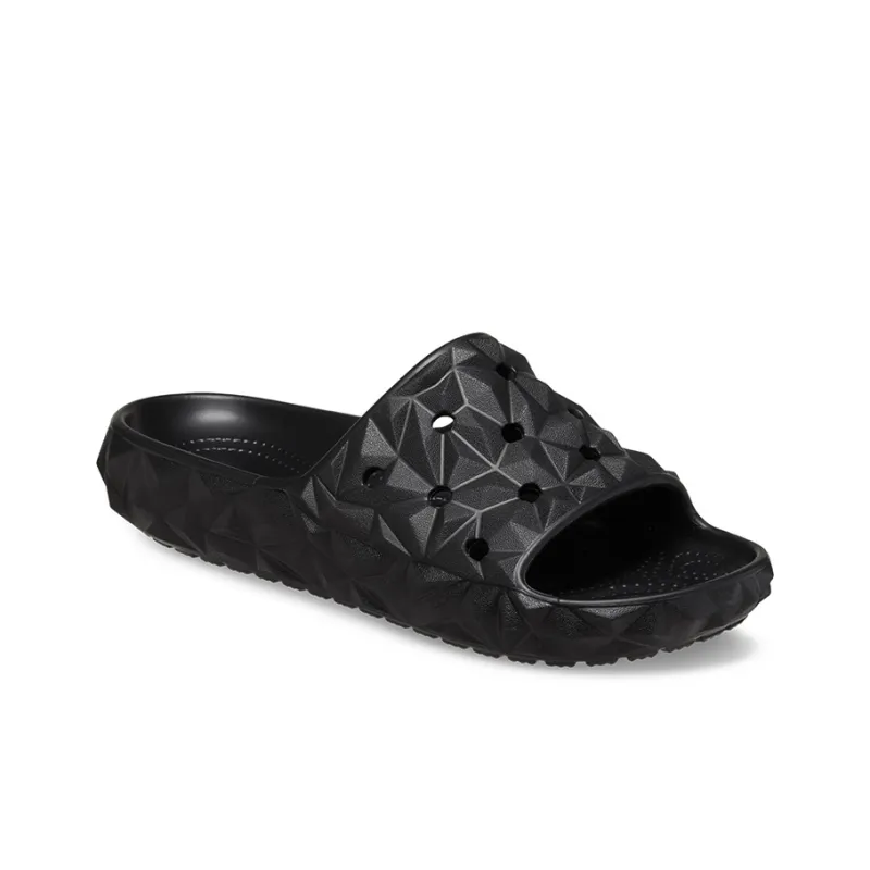 Crocs Classic Geometric Slides 'Black'-2