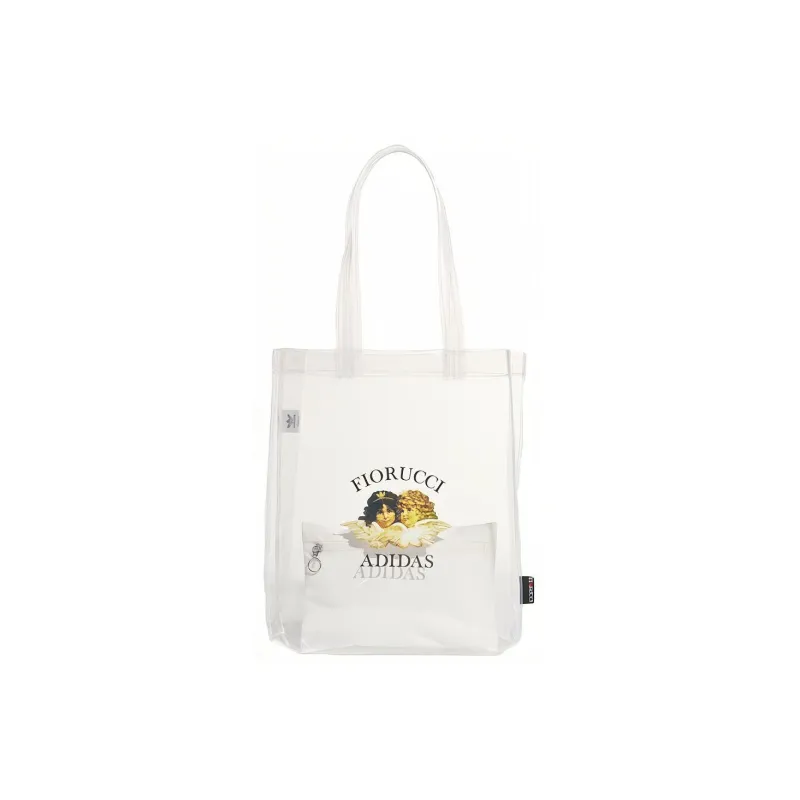 Adidas Originals FIORUCCI Collaboration TPU Tote Bag, Shopping Bag, Handbag, Shoulder Bag Unisex White-0