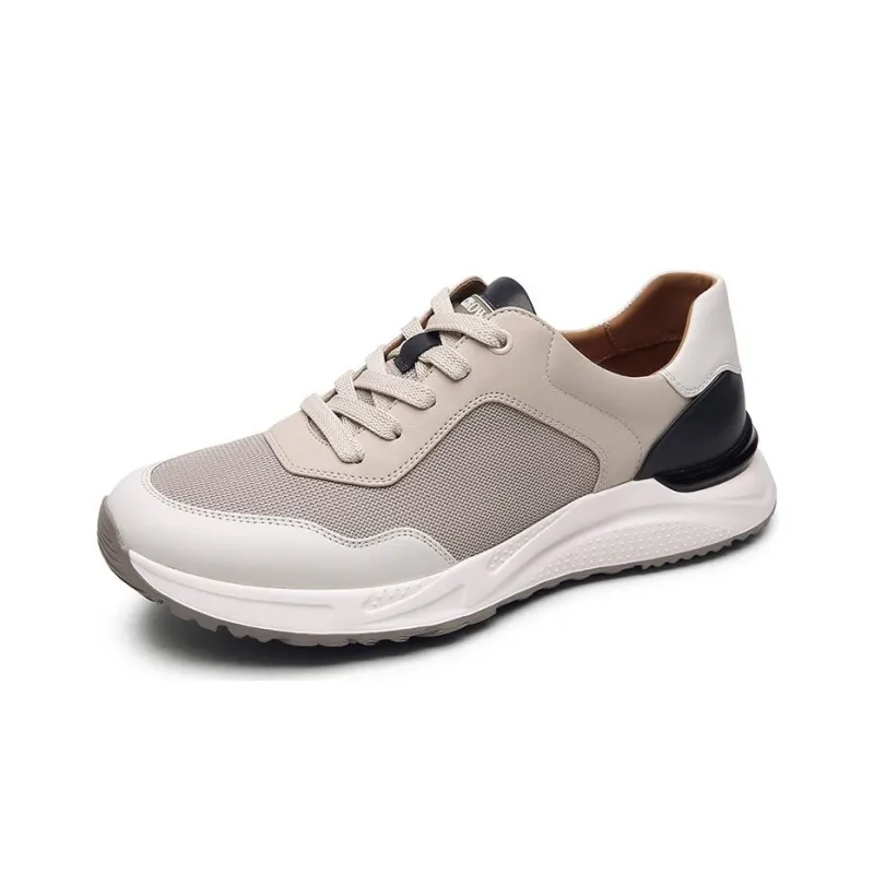 CROWN Low Top Casual Shoes Men's White One Yard Larger-1