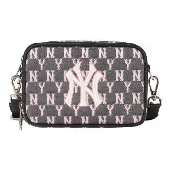 MLB Monogram Collection Polyester Camera Bags Shoulder Bag Crossbody Bag Mini Unisex Cherry Blossom Pink