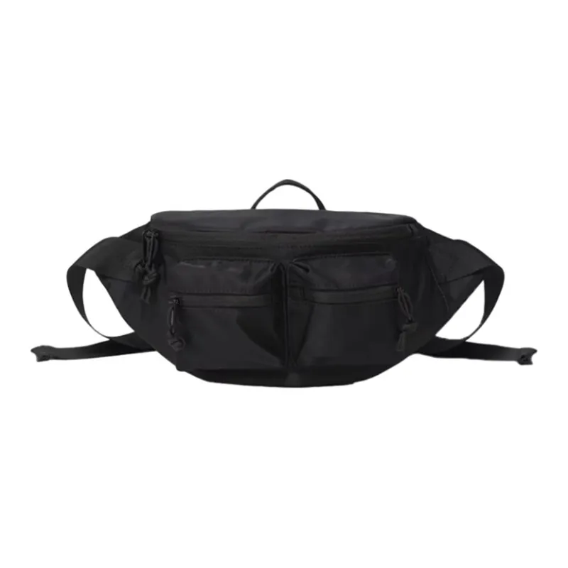 NIUMJ Oxford Fanny Pack Sling Bag Shoulder Bag Crossbody Bag Regular Unisex Black-0