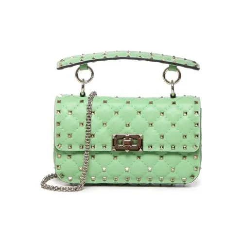 Valentino ROCKSTUD SPIKE Calfskin Crossbody Bag Shoulder Bag Women's Apple Green